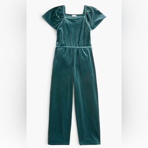 Crewcuts Girls' velvet flutter-sleeve jumpsuit